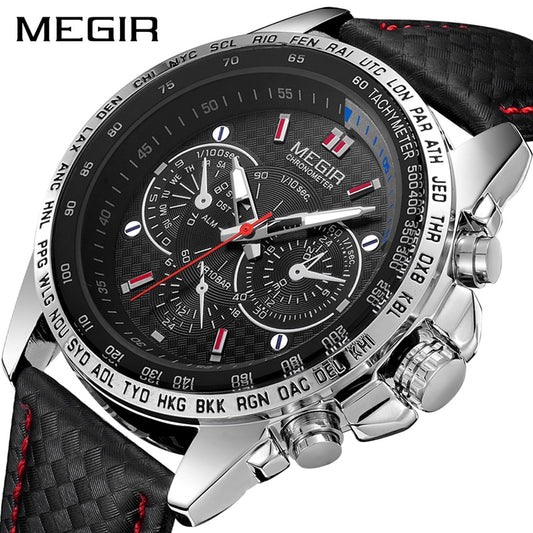 MEGIR Top Brand Luxury Quartz Waterproof Men Wrist Watch