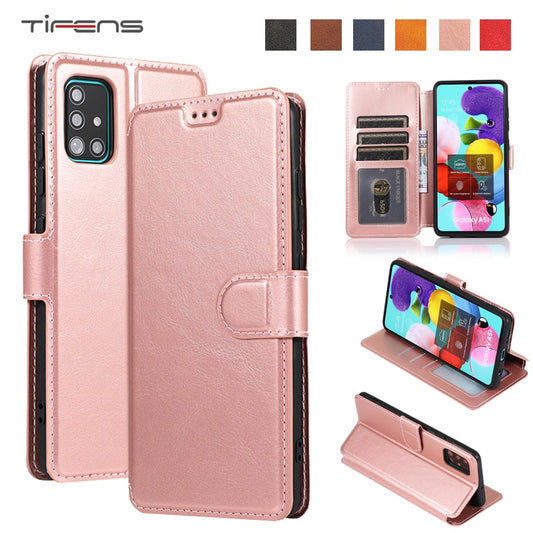 TIFENS Flip Leather Case Phone Cover For Samsung