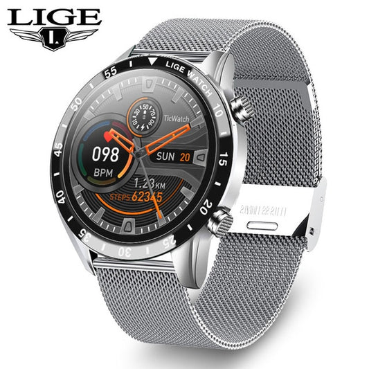 LIGE 2021 New Bluetooth Call Full Touch Screen SmartWatch