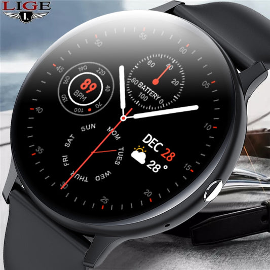 LIGE 2021 New Bluetooth Call Full Touch Screen SmartWatch