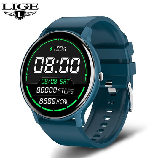 LIGE 2021 New Bluetooth Call Full Touch Screen SmartWatch