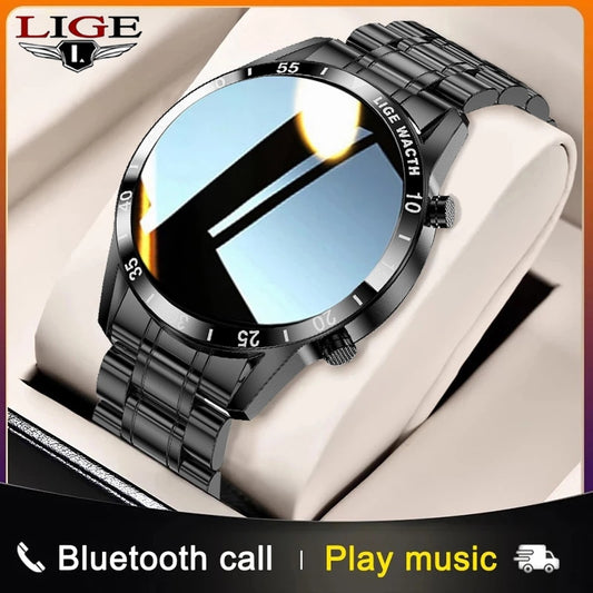 LIGE 2021 New Full Touch Screen IP67 Sport Fitness SmartWatch