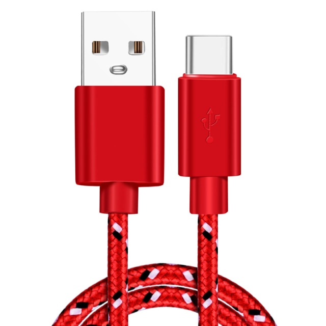 2.4A USB Type C Cable Fast Charging Data Wire