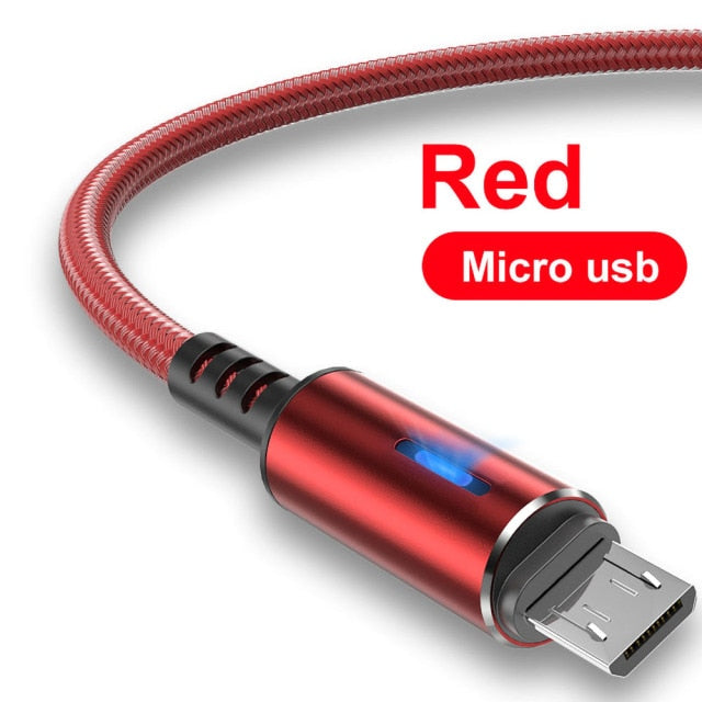 5A LED Micro USB Cable Fast Charging Micro Data Cord